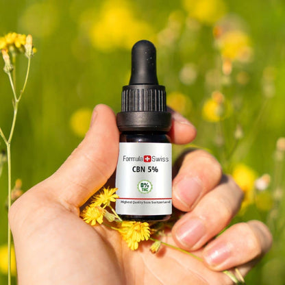 Formula Swiss CBN oil 5% (500 mg CBN) in MCT oil, 10 ml dropper bottle