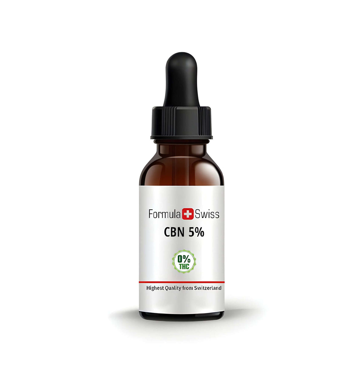 Formula Swiss CBN oil 5% (500 mg CBN) in MCT oil, 10 ml dropper bottle