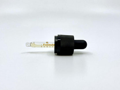 Dropper pipette of Formula Swiss CBD oil in MCT oil with strawberry aroma