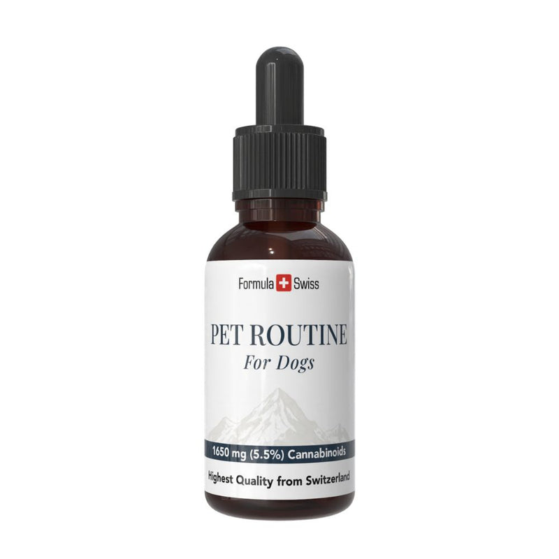 Formula Swiss Pet Routine for Dogs, CBD oil with 5% CBD, dropper bottle